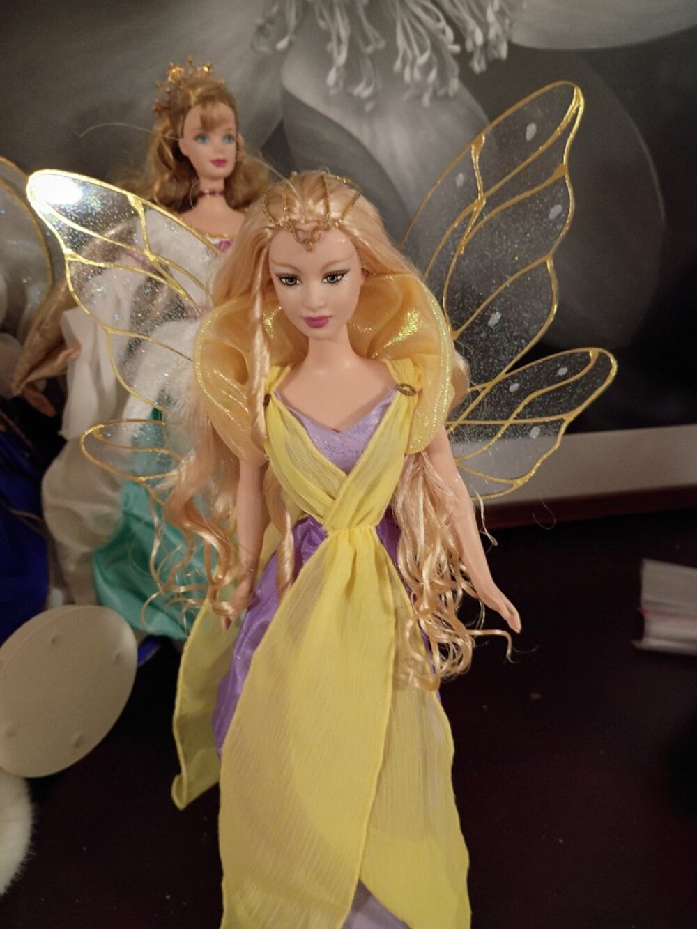 The Fairytopia Enchantress Fairy Collectible Barbie Doll with the stand